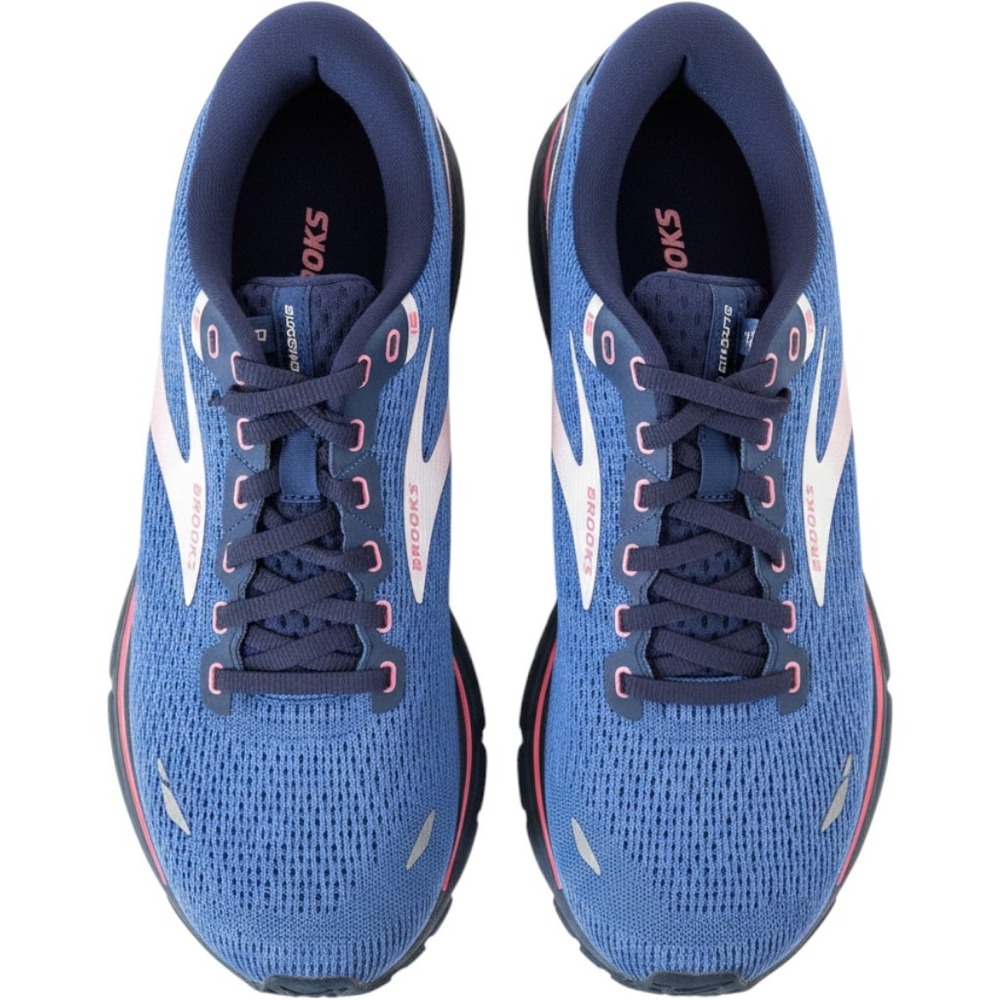 Brooks Ghost 15 Women's 9.5 B Blue Pink Running Walking Athletic Shoes